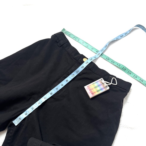 Big Bud Press sz M Roomy Bell Bottom Pants Black Flare Wide Cotton - Picture 9 of 9